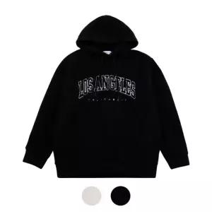 파파브로 남성 양털 레터링 자수 캐주얼 후드티 9MI-TSA-LAHOODY