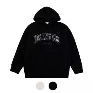 남성 양털 레터링 자수 캐주얼 후드티 9MI-TSA-LAHOODY