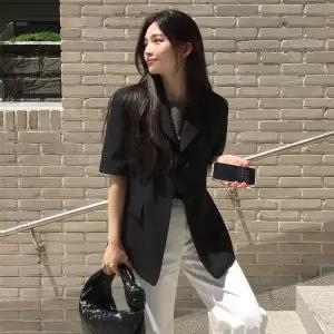 [단독][온앤온] 박시핏 반팔 자켓 NEW6XJ40410