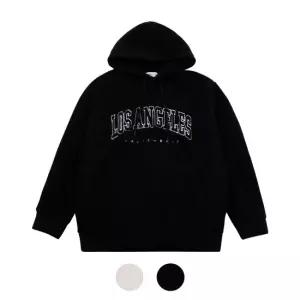 모로엠 남성 양털 레터링 자수 캐주얼 후드티 9MI-TSA-LAHOODY