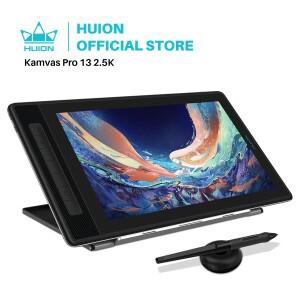 HUION KAMVAS Pro 13 2.5k 그래픽 태블릿 모니터 펜 디스플레이 디지털 배터리 프리 드로잉 HD 화면