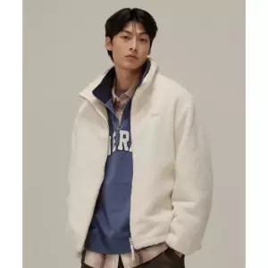 커버낫 CO2403JK20IV 남성 플리스 기모플리스 스탠카라 리버시블 쉐르파 자켓 아이보리 4415737