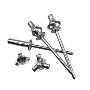 목공피스 50PCS 알루미늄 대형 블라인드 리벳 당겨 팝 2MM 0MM 4 3 8MM 실버 네일