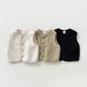 아동 주니어 뽀글이 베스트 키즈 양털 덤블 조끼 (5호-17호)