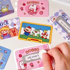 스크래치 복권 카드 만들기 20p 이벤트 감사 메세지 제작 어린이날 종이카드