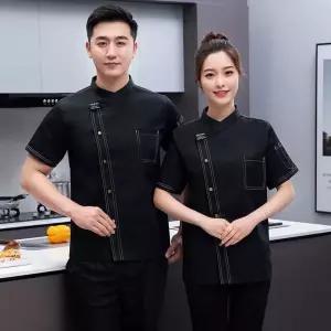 셰프 유니폼 위생복 한식 주방복 상의 반팔 조리복