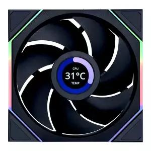 [새론웨이]리안리 UNI FAN TL Wireless LCD 140 (블랙) 팬쿨러
