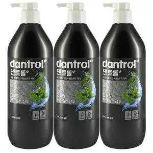 댄트롤 딥클린 박하솔트 샴푸 820ml 3개