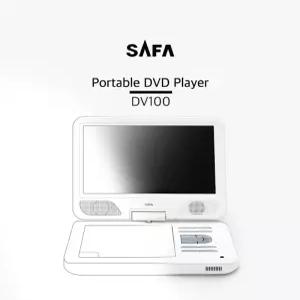 사파 DV100 휴대용 차량용 DVD USB CD리핑 선명한 LED백라이트 영화 음악 학습용 regionfree 리모컨 간편조작