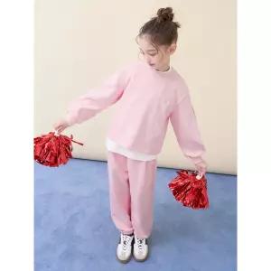 [BEANPOLE KIDS] 여아 빙키 그래픽 포인트 상하세트  라이트 핑크 (BI6141G05Y)
