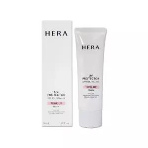 헤라 NEW UV 프로텍터 톤업 피치 50ml 1개 리뉴얼 베이스 선크림