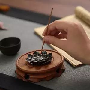 집들이선물 선물 연꽃 인센스 스틱 향꽂이 받침대 8.5cm 스틱홀더 캠핑향꽂이