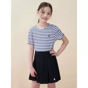 [BEANPOLE KIDS] [시즌오프 30%] 플리츠 피케 스커트 팬츠 - 블랙 (BI6327G015)