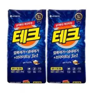 분말세제 테크 베이킹파우더 세탁세제 6kg+6kg