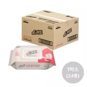 스카트 소프트 플러스 물티슈 캡형 70매x24팩 4240010