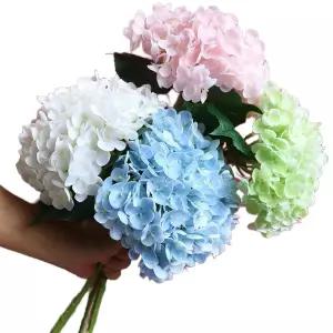 초정밀 꽃장식 데코 예식장 결혼식 웨딩홀 촬영용 자수국화 플라스틱 꽃다발 셀프웨딩 장식