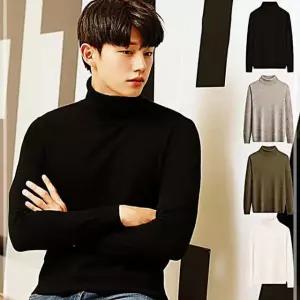 터틀넥 목폴라 가을 겨울 폴라티 남성 니트티 목티 클래식목티 NWFFXQEQ