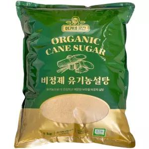 이가네 비정제 유기농 원당 황설탕 5kg x 1개이타자 사탕수수 원당