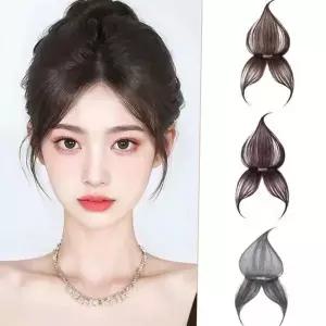 앞머리 부분 가발 얇은 내추럴 볼륨 정수리 부분 가발 여성 간편