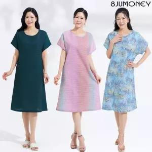 팔주머니 국내제조 풍기인견원단 혼방 원피스 3종