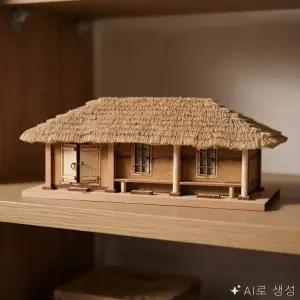 ON동네 조립 만들기 키트 프라모델 초가집 남부지방3칸 한옥모형