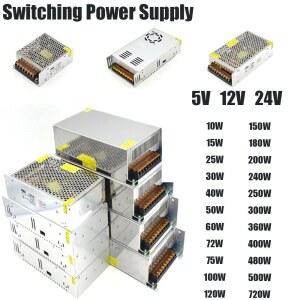 스위칭 전원 공급 장치 5V 12V DC 전원 공급 장치 24V AC 110V 220V 5A 10A 15A 20A 25A 30A 40A 50A LED 스트립 CCTV 모터 용 SMPS