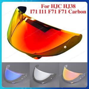HJC HJ38 I71 I11 F71 카본 교체용 헬멧 바이저 렌즈, 자외선 차단 방진 윈드쉴드 바이크 오토바이 액세서