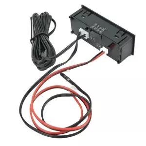 12V 3in1 차량용 키트 시계 전압계 LED 디지털 디스플레이 3 1 내부 부품