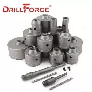 Drillforce 30160mm 콘크리트 구멍 톱 전기 코어 시멘트 돌 벽 에어컨 벽돌 SDS 플러스 최대 헥스 드릴