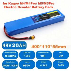알레이비 정품 48V 10Ah 14Ah 16Ah 20Ah 13S4P 13S5P 리튬이온 배터리 쿠고 M4 / M4Pro / 맥스 스피드 시리즈 전동 스쿠터용