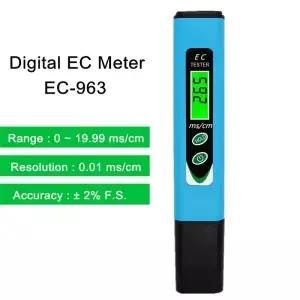 EC 미터 LED 디지털 수경법 테스터 ATC 전도도 수영장 수족관을위한 수질 모니터 40