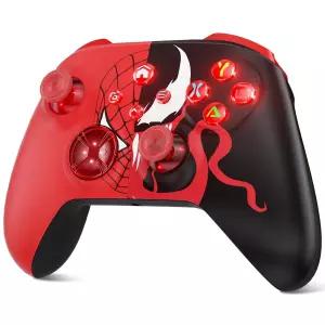 Xbox Series X용 Dinosoo RGB 무선 컨트롤러S One PC 블루투스 매크로 진동 모터 4개 3.5mm 오디오 잭 포함