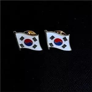 태극기 뱃지 금속 뱃지 대한민국 국가 애국 옷핀 기념품-WFPU7XQ
