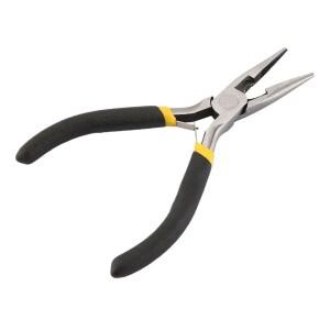 미끄럼 방지 손잡이가 있는 4.5인치 미니 니들 노즈 플라이어, 보석 제작, DIY 공예, 전자 수리용 소형 롱