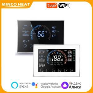 Minco Heat  Tuya WiFi 홈 열 펌프 온도 조절기 냉각 난방 보일러/공기 에너지/복사 바닥 열용 24V WIFI HV