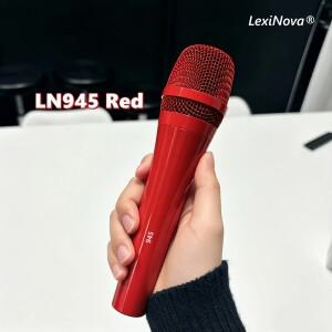 LN-945 레드 프로페셔널 다이나믹 마이크 슈퍼카디오이드 픽업 라이브 노래 무대 공연 노래방 스튜디오 녹