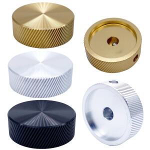 하이엔드 알루미늄 노브 전위차계 볼륨 스위치 로터리 인코더 실버 블랙 골드 30x10x6mm 1개