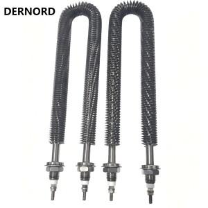 DERNORD 핀 히터 U형 공기 가열 요소 304SUS 건조 오븐 M16/M18 800W 1000W 스티머 캐비닛용
