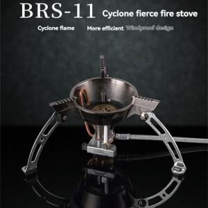 BRS-11 캠핑 회오리바람 가스 스토브 야외 방풍 관광 피크닉 버너 3240W 회전 화염 접이식 화로