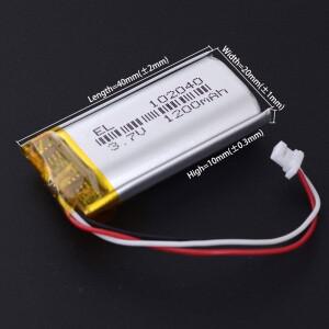 JST1.0mm 3Pin 902040 3.7V 1000mAh 리튬 이온 폴리머 배터리