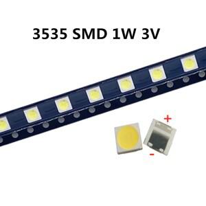 50-1000개 2W 6V 3V 1W 3535 SMD LED TV 이노텍 백라이트 비드 교체용 다이오드 수리용