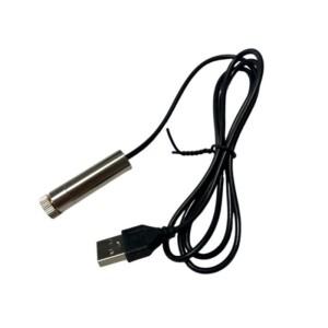 520NM 20mW 녹색광 12mm 레이저 헤드 USB 커넥터 모듈 5V 직선 크로스 라인 도트 모양