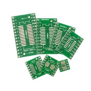 30PCS PCB Board Kit SOP24 SMD Turn To DIP Adapter Converter Plate 8 14 16 20 24