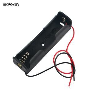 1Pc 검정색 18650 배터리 홀더 충전식 리튬 이온 보관함 용 3.7V 클립 박스 케이스