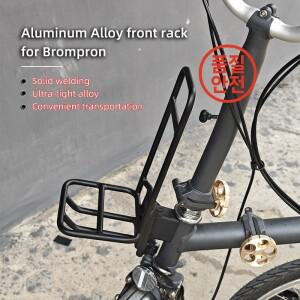 Brompton 자전거 용 알루미늄 합금 접이식 Blike 전면 랙 액세서리 초경량