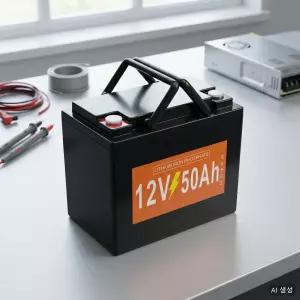 LEFEIYI 리튬 인산철 배터리 12V 50Ah LiFePO4 태양광 파워뱅크 기타캠핑용품