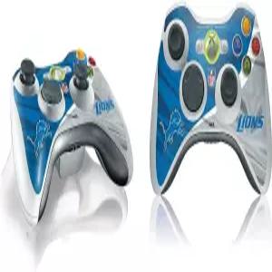 Skinit 데칼 게임 스킨 Xbox 360 무선 컨트롤러용 NFL 공식 라이선스 디트로이트 라이온스 디자인