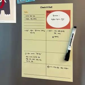 카멜앤오아시스 냉장고 메모보드 자석 화이트보드 주간 스케줄 달력 현관 메모판 2종 마커펜을 드려요 2425