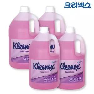 [에이치플러스몰]크리넥스 핸드워시 폼 솝 로즈라일락향 4L x 4개