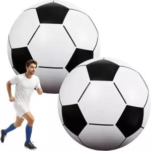 야외용 대형 축구공 풍선 장 40 팽창식 2개 과장된 스포츠 생일 파티 장식 남녀 모두를 선물용 비치 풀